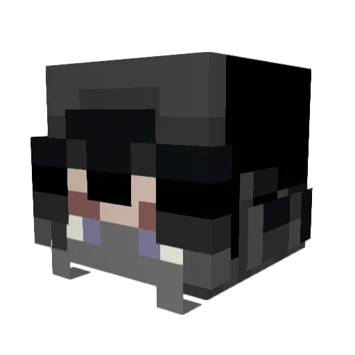 TwistedRipper Minecraft avatar head, 3D render