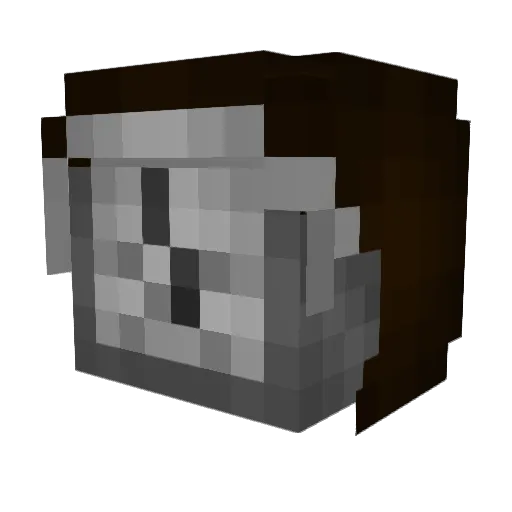 TwistedTimeline Minecraft avatar head, 3D render