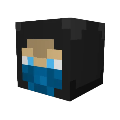 TwistedTitmouse Minecraft avatar head, 3D render