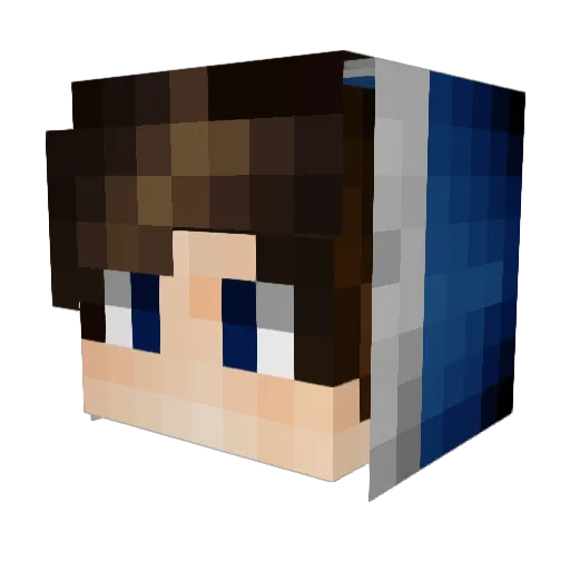 Twisted_Digger Minecraft avatar head, 3D render