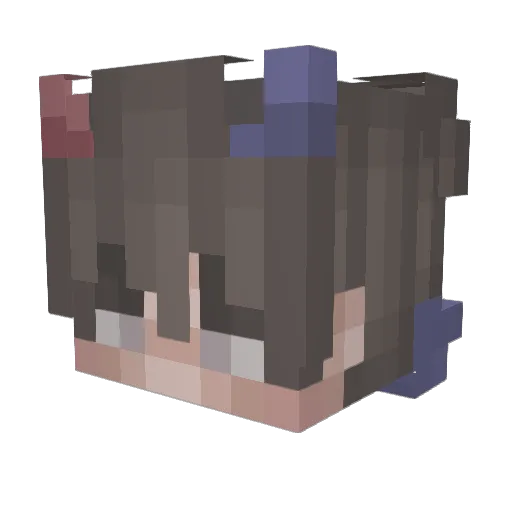 Twisted_G Minecraft avatar head, 3D render