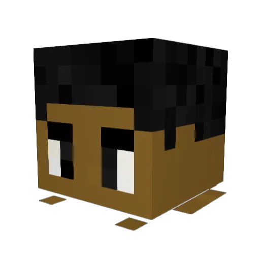 Twisted_figure Minecraft avatar head, 3D render