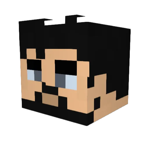 Twistedminds51 Minecraft avatar head, 3D render