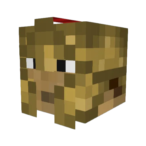 Twisterix9 Minecraft avatar head, 3D render