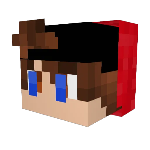 Twisterx_ Minecraft avatar head, 3D render