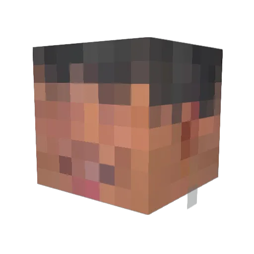 Twistfate25 Minecraft avatar head, 3D render