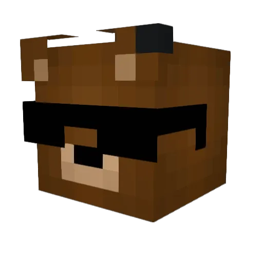 TwistyManX7 Minecraft avatar head, 3D render