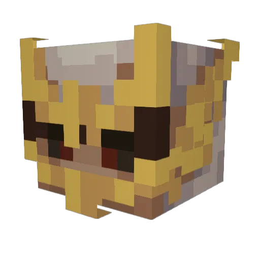 TwitchAndrews Minecraft avatar head, 3D render
