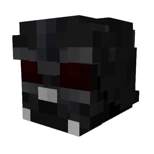 TwitchBunkerama Minecraft avatar head, 3D render