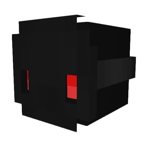 TwitchEmote Minecraft avatar head, 3D render