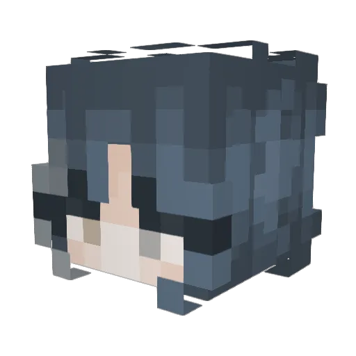 TwitchLogin Minecraft avatar head, 3D render