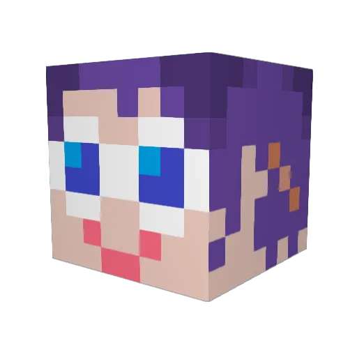 Twitch_103 Minecraft avatar head, 3D render