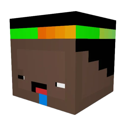 Twitch_Wurst Minecraft avatar head, 3D render