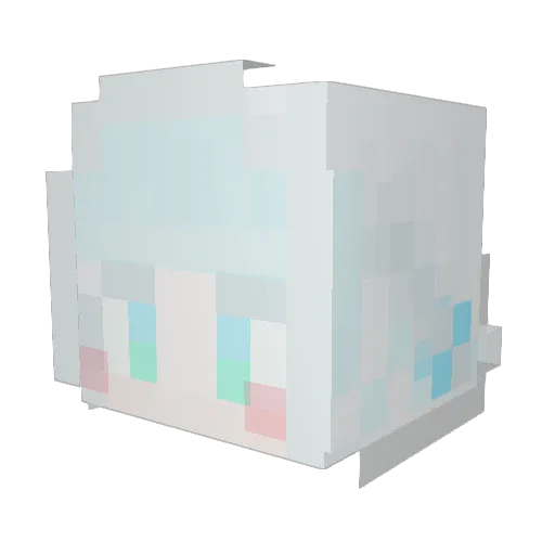 Twitch_adlay Minecraft avatar head, 3D render