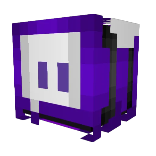Twitch_eggeHD Minecraft avatar head, 3D render