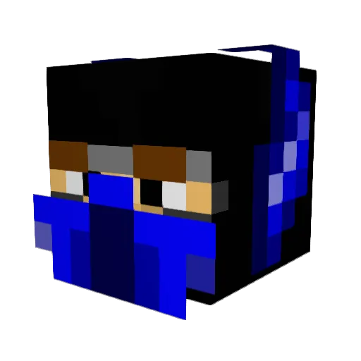 TwitchyGamer Minecraft avatar head, 3D render