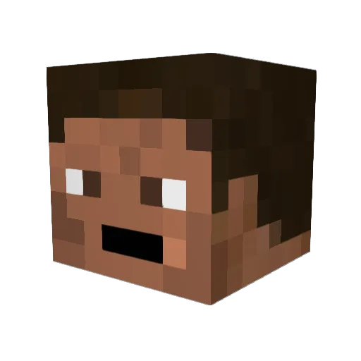 Twitchyy33 Minecraft avatar head, 3D render