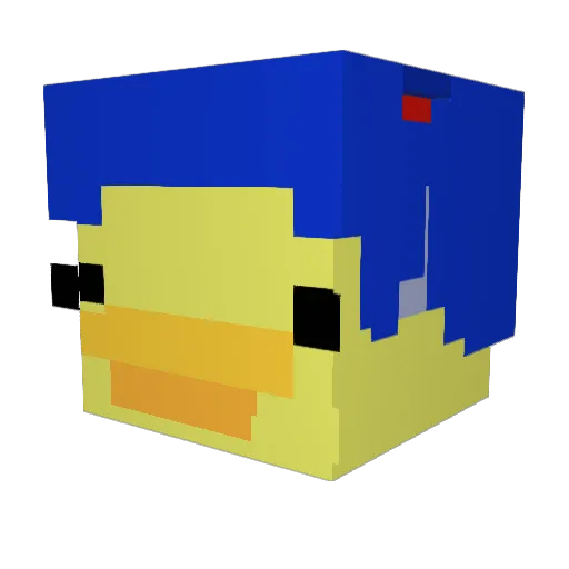 Twix36 Minecraft avatar head, 3D render