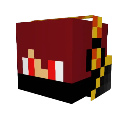 Twix8 Minecraft avatar head, 3D render