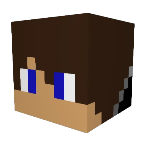 TwixGHG Minecraft avatar head, 3D render