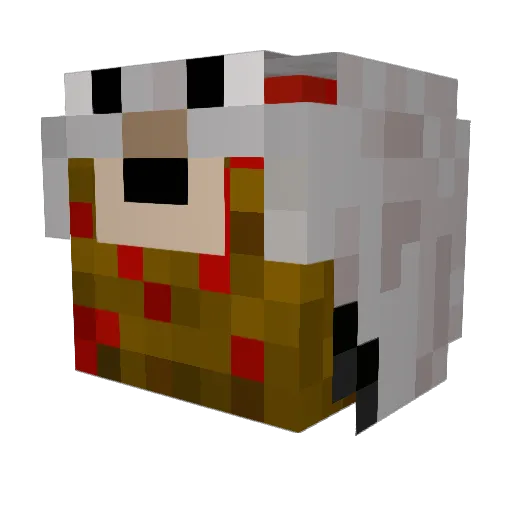TwixXiZ Minecraft avatar head, 3D render