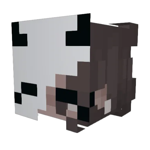 TwixerTex Minecraft avatar head, 3D render