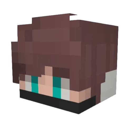 Twixter2024 Minecraft avatar head, 3D render
