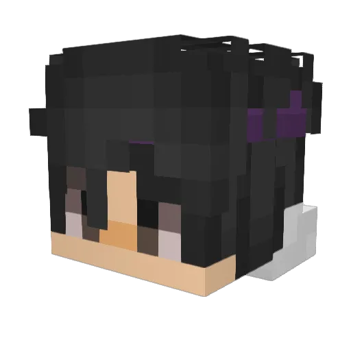 Twixy_ Minecraft avatar head, 3D render