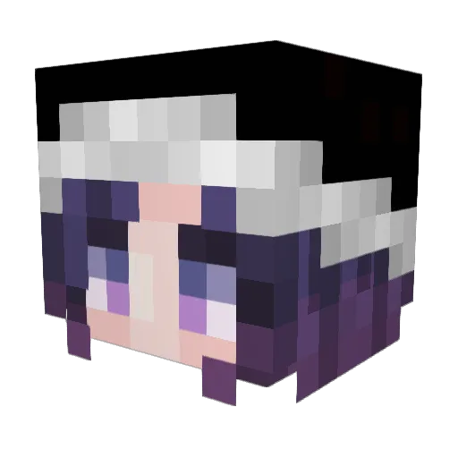 Twiyin0 Minecraft avatar head, 3D render