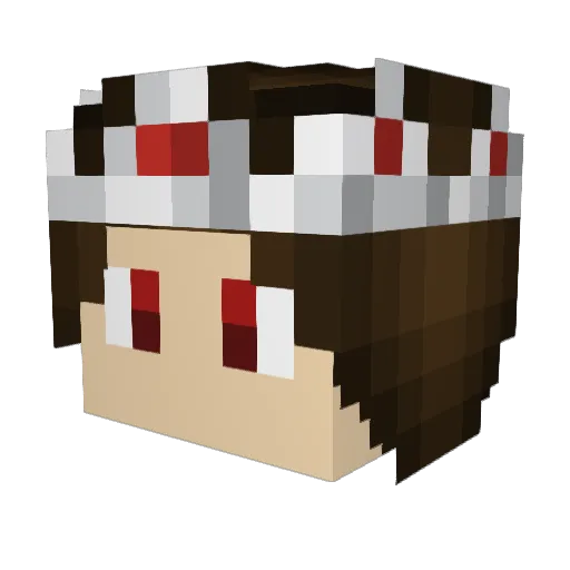 TwiztidPicklez Minecraft avatar head, 3D render