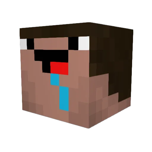 Twizzlaaa Minecraft avatar head, 3D render