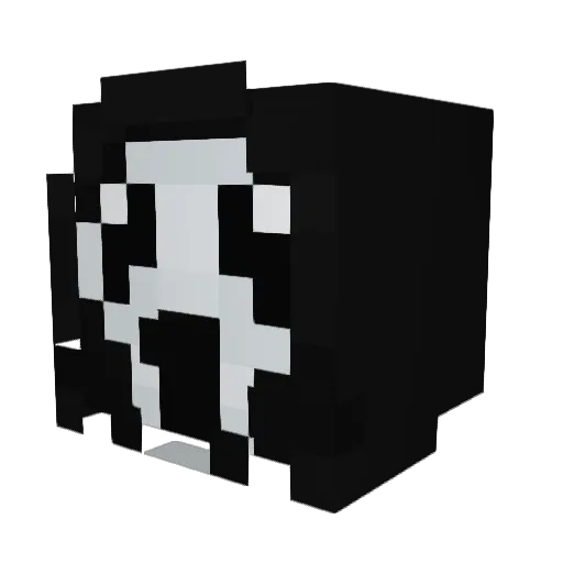 Twizzy3lg Minecraft avatar head, 3D render