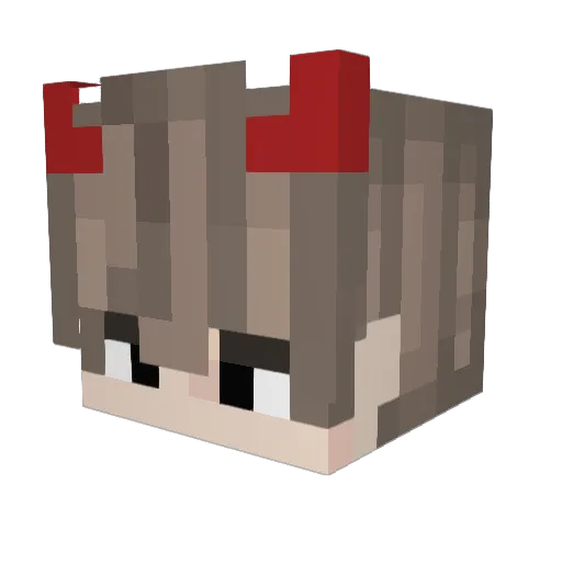 Twizzybat8 Minecraft avatar head, 3D render