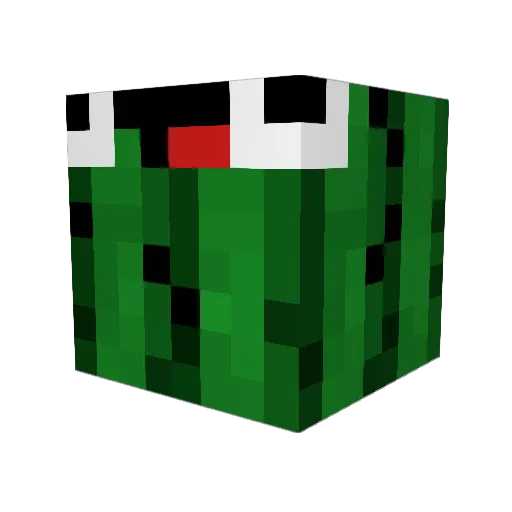 TwoAnnie Minecraft avatar head, 3D render