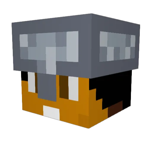 TwoDigitScout Minecraft avatar head, 3D render
