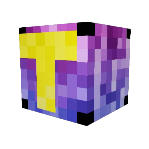 TwoDot_T Minecraft avatar head, 3D render