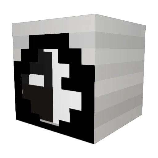TwoFates Minecraft avatar head, 3D render