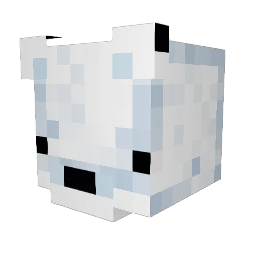 TwoFrosty Minecraft avatar head, 3D render