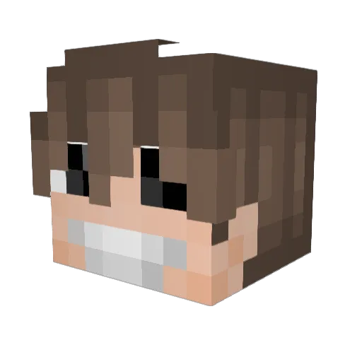 TwoMuchBen Minecraft avatar head, 3D render