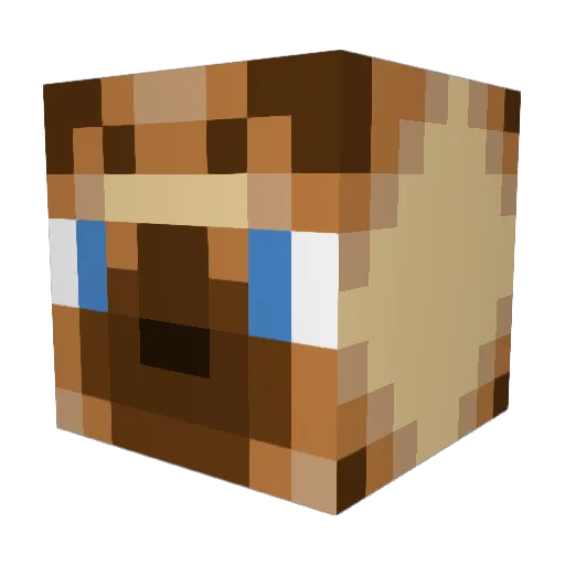 TwoOldCat Minecraft avatar head, 3D render