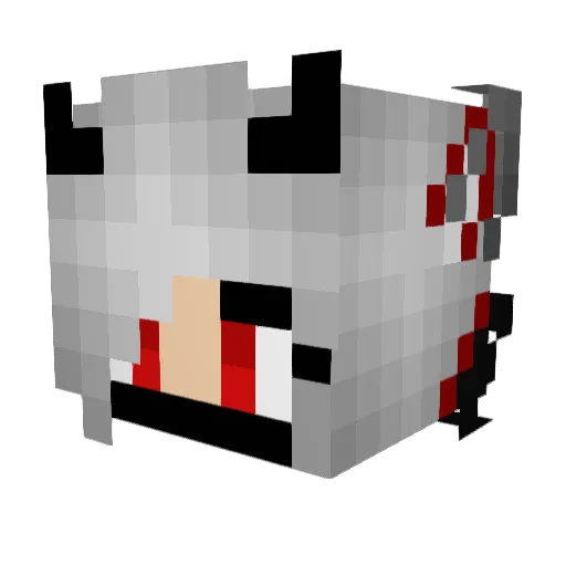 TwoPersistent Minecraft avatar head, 3D render