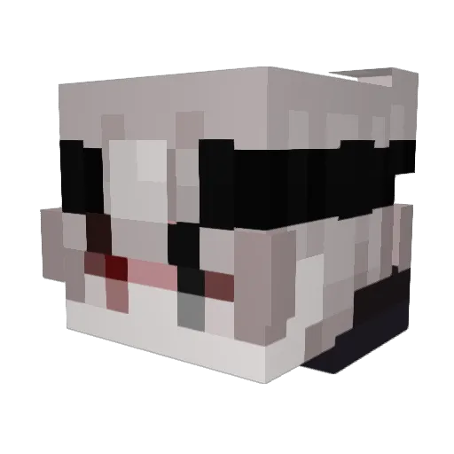 TwoPictures Minecraft avatar head, 3D render