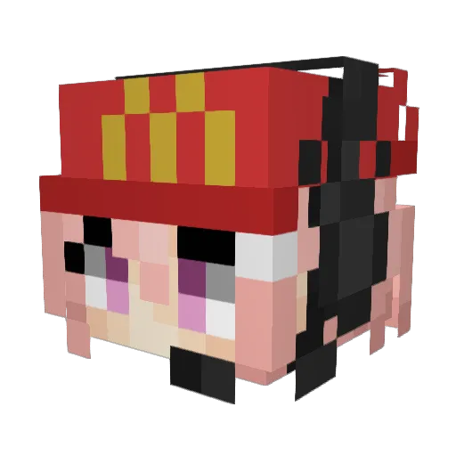 TwoTens Minecraft avatar head, 3D render