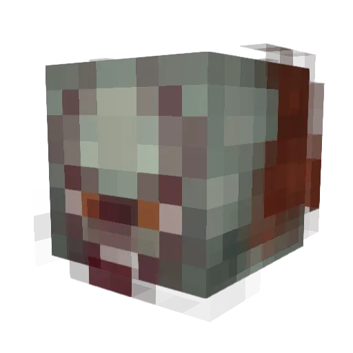 TwoTimez_ Minecraft avatar head, 3D render