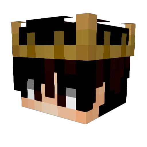 Two_Baguettes Minecraft avatar head, 3D render