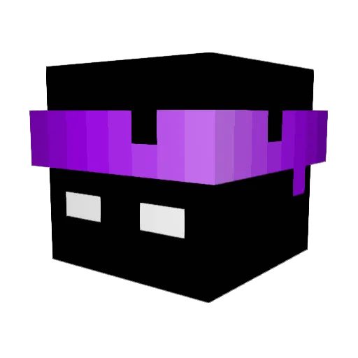 Two_Space Minecraft avatar head, 3D render