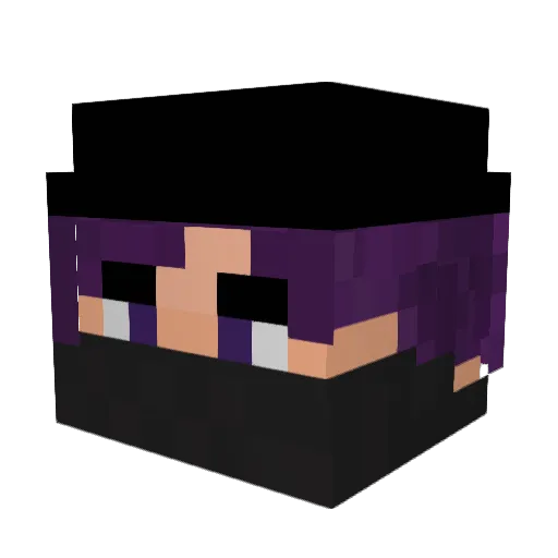 Two_Strike Minecraft avatar head, 3D render