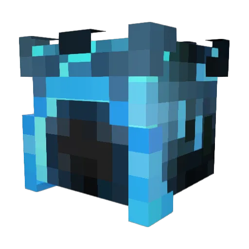 TwonJahnSilver Minecraft avatar head, 3D render