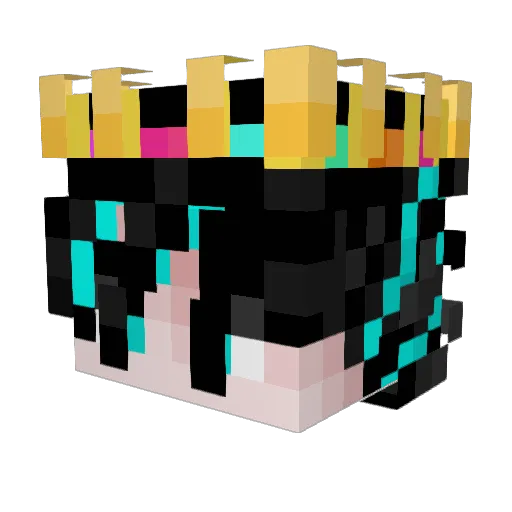 Twonkei Minecraft avatar head, 3D render
