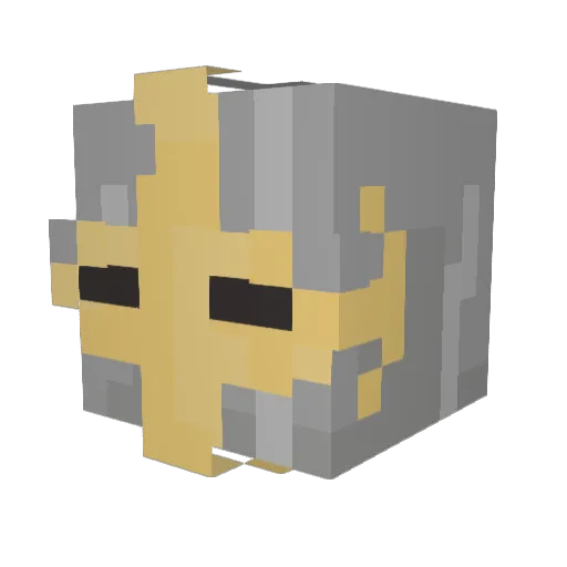 Twowink Minecraft avatar head, 3D render